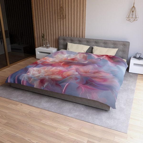 Floral Nebula 03 - Microfiber Duvet Cover - Image 24