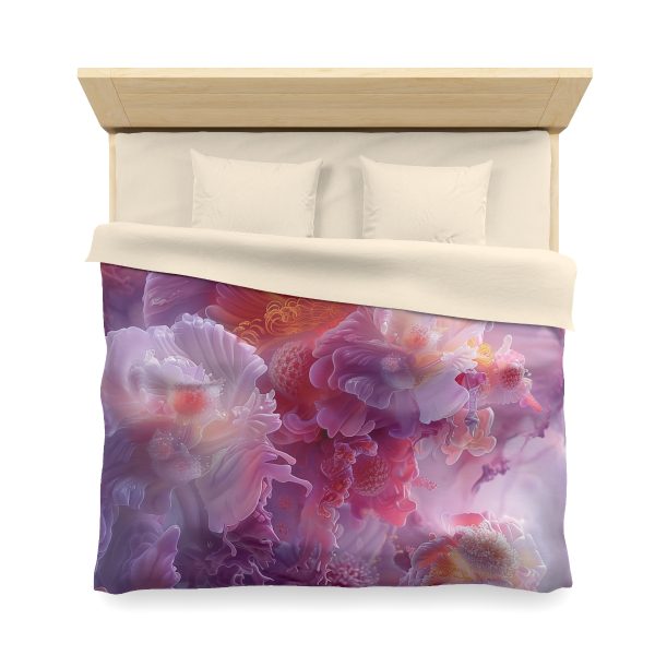 Floral Nebula 05 - Microfiber Duvet Cover - Image 23