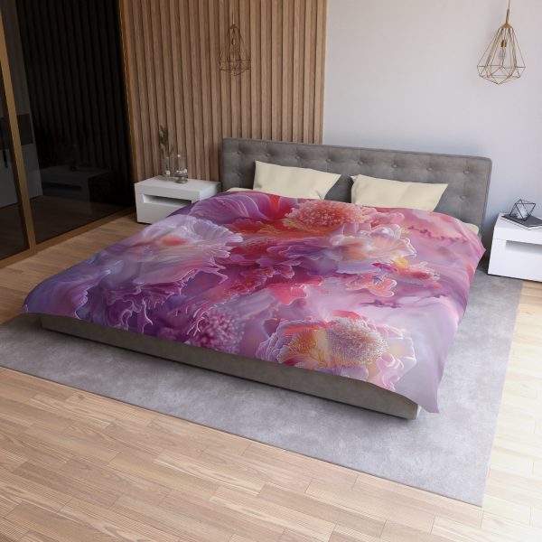 Floral Nebula 05 - Microfiber Duvet Cover - Image 24