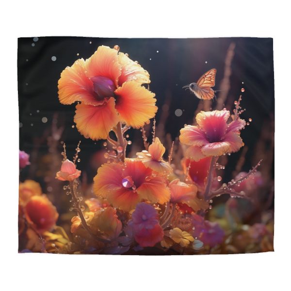 Bright Fantasy Floral 01 - Microfiber Duvet Cover - Image 22