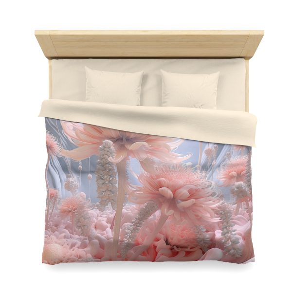 Foamy Floral Fusion 01 - Microfiber Duvet Cover - Image 23