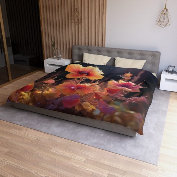 Bright Fantasy Floral 01 - Microfiber Duvet Cover - Image 24