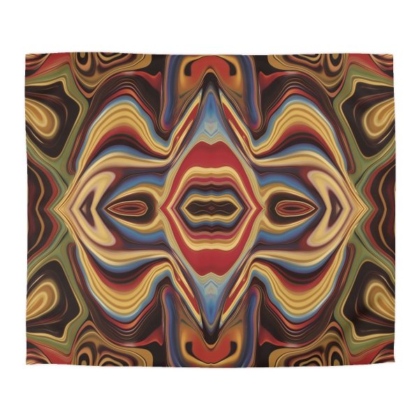 Lipnotic Kaleidoscope Background 03 - Microfiber Duvet Cover - Image 22