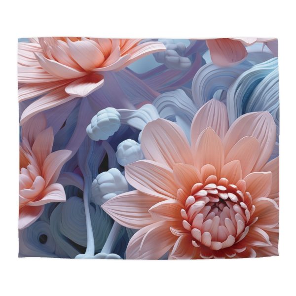 Foamy Floral Fusion 02 - Microfiber Duvet Cover - Image 22