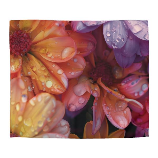 Bright Fantasy Floral 04 - Microfiber Duvet Cover - Image 2