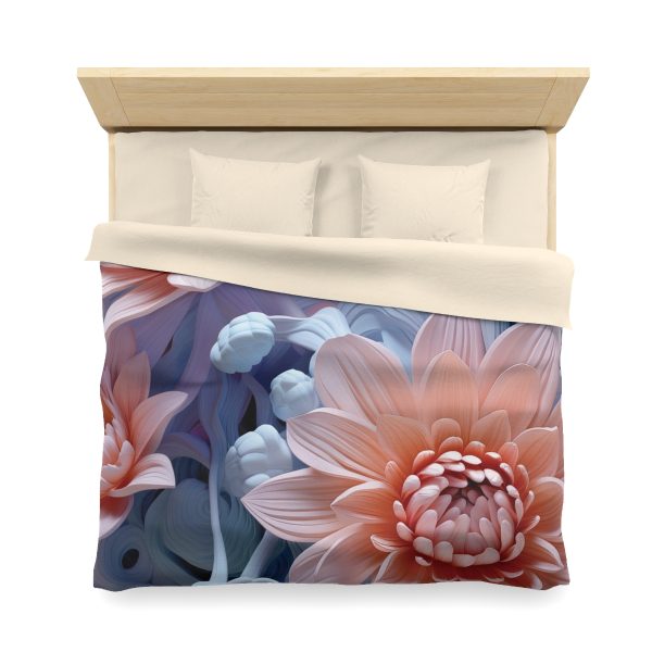 Foamy Floral Fusion 02 - Microfiber Duvet Cover - Image 23