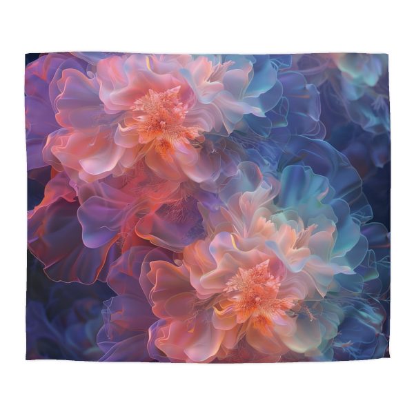 Floral Nebula 09 - Microfiber Duvet Cover - Image 22