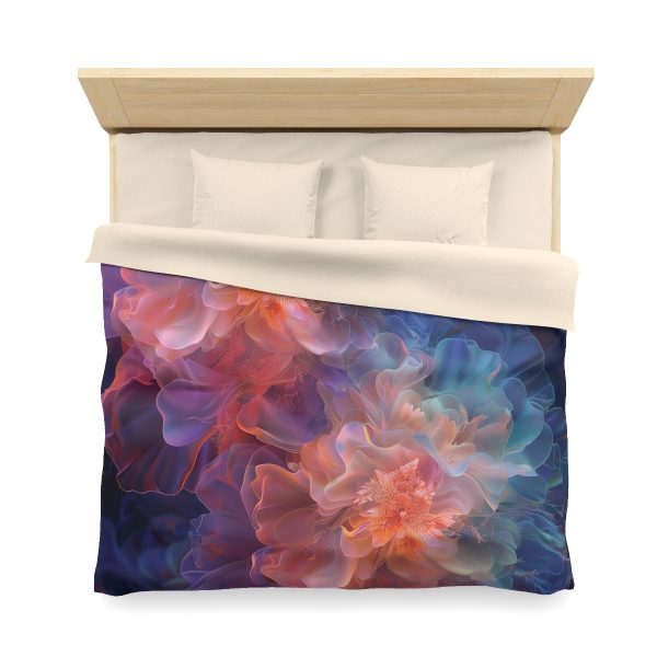 Floral Nebula 09 - Microfiber Duvet Cover - Image 23