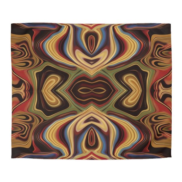 Lipnotic Kaleidoscope Background 04 - Microfiber Duvet Cover - Image 22