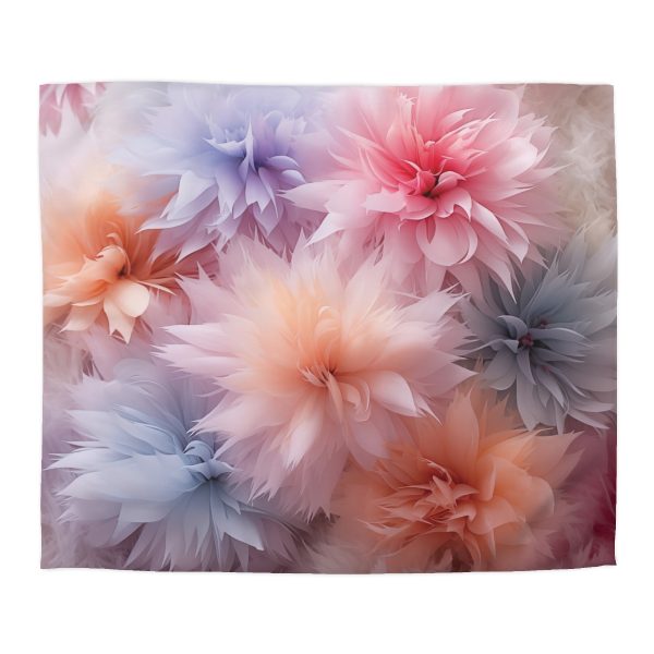 Pastel Palette Fantasy Feather Puffs - Microfiber Duvet Cover - Image 22