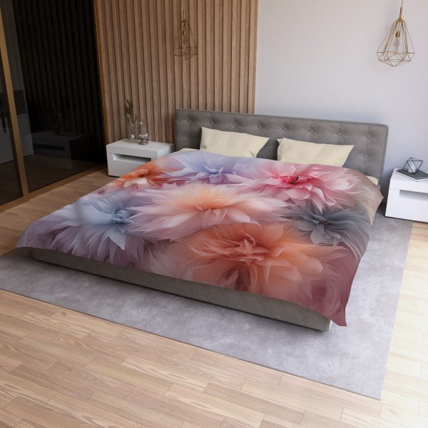 Pastel Palette Fantasy Feather Puffs - Microfiber Duvet Cover - Image 24