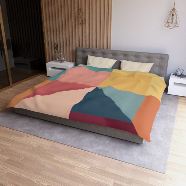 Soft Geometric Pyramid 01 - Microfiber Duvet Cover - Image 24