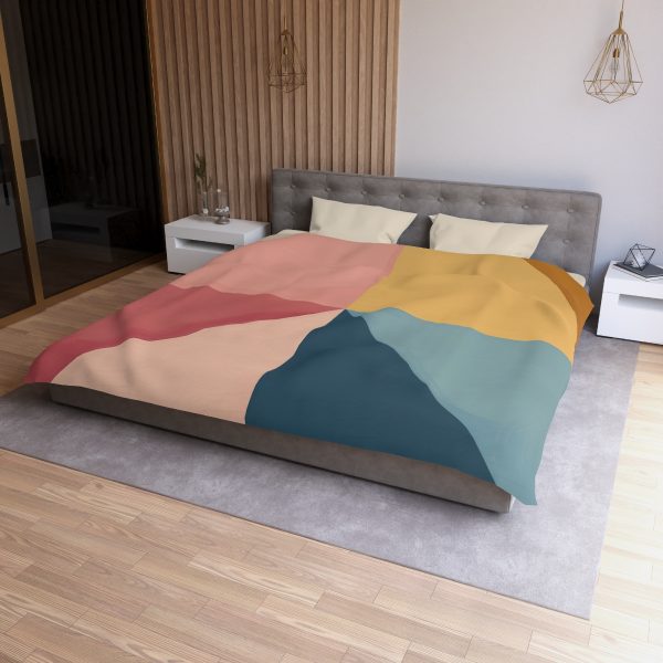 Soft Geometric Pyramid 02 - Microfiber Duvet Cover - Image 24