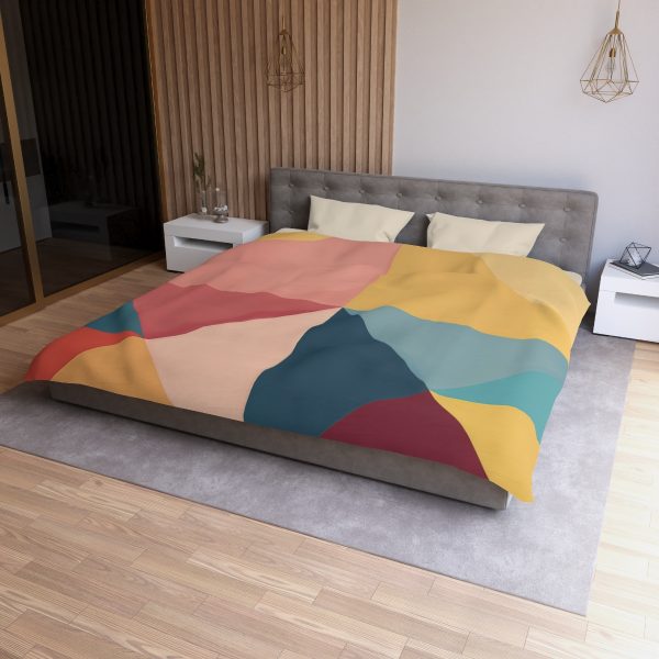 Soft Geometric Pyramid 03 - Microfiber Duvet Cover - Image 21