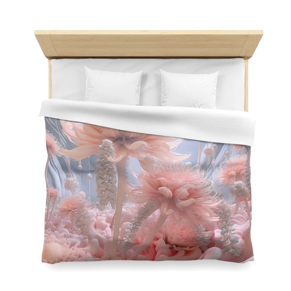 Foamy Floral Fusion 01 - Microfiber Duvet Cover