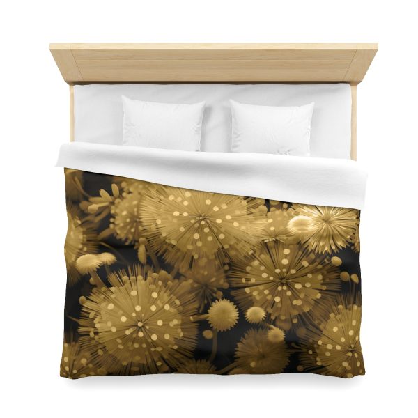 Fine and Dandy Motif in Sauterne Tone - Microfiber Duvet Cover - Image 23