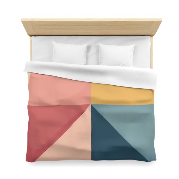 Soft Geometric Pyramid 02 - Microfiber Duvet Cover