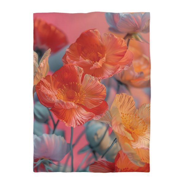 Bright Fantasy Floral 05 - Microfiber Duvet Cover - Image 10