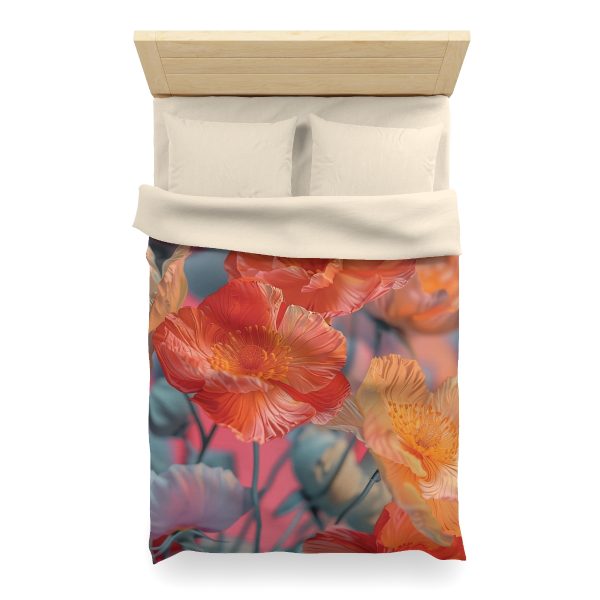 Bright Fantasy Floral 05 - Microfiber Duvet Cover - Image 11