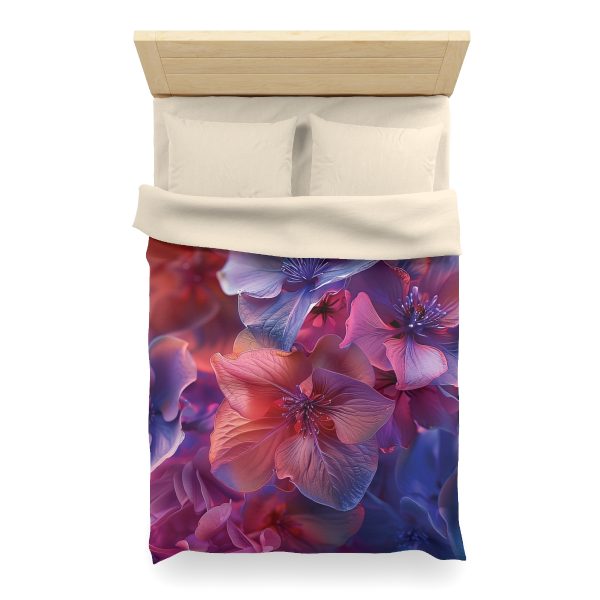 Bright Fantasy Floral 03 - Microfiber Duvet Cover - Image 11