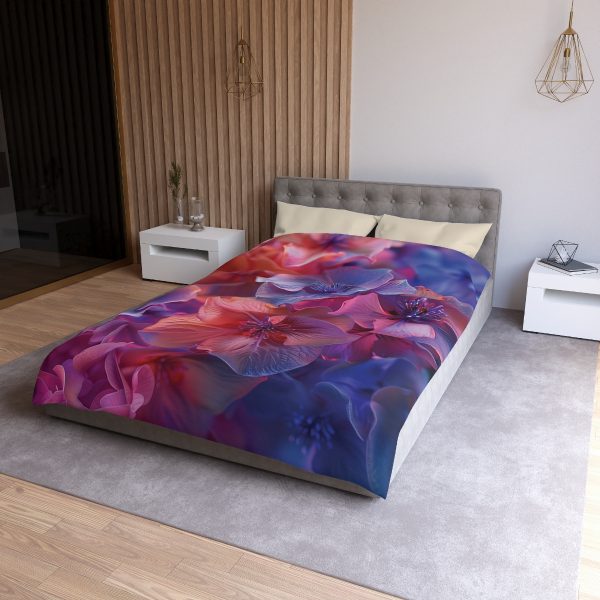 Bright Fantasy Floral 03 - Microfiber Duvet Cover - Image 12