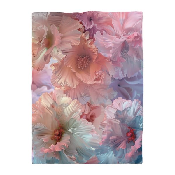 Floral Nebula 02 - Microfiber Duvet Cover - Image 10