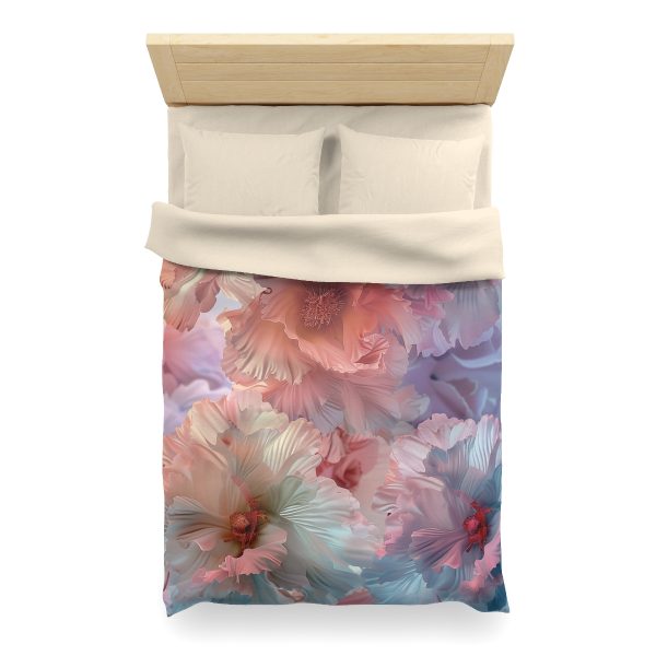 Floral Nebula 02 - Microfiber Duvet Cover - Image 11