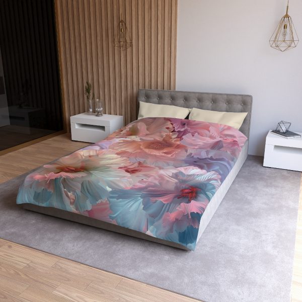 Floral Nebula 02 - Microfiber Duvet Cover - Image 12