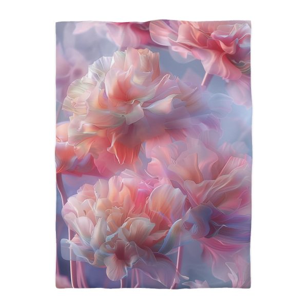 Floral Nebula 03 - Microfiber Duvet Cover - Image 10