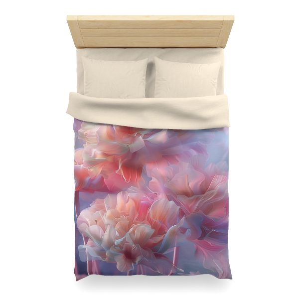 Floral Nebula 03 - Microfiber Duvet Cover - Image 11