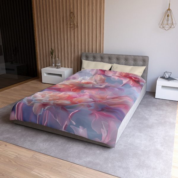 Floral Nebula 03 - Microfiber Duvet Cover - Image 12