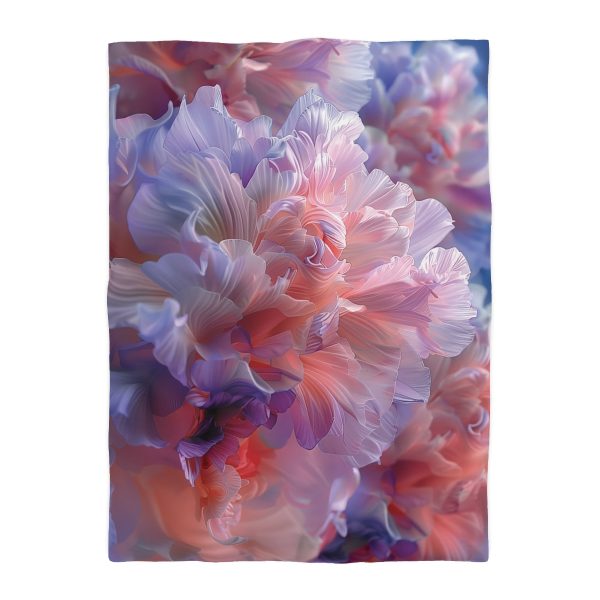 Floral Nebula 07 - Microfiber Duvet Cover - Image 10