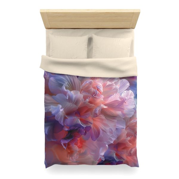 Floral Nebula 07 - Microfiber Duvet Cover - Image 11