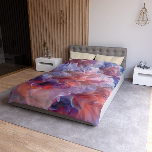 Floral Nebula 07 - Microfiber Duvet Cover - Image 12