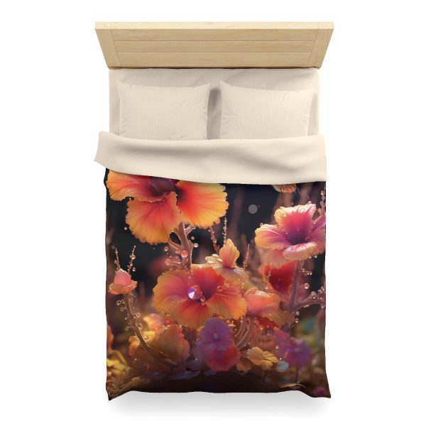 Bright Fantasy Floral 01 - Microfiber Duvet Cover - Image 11