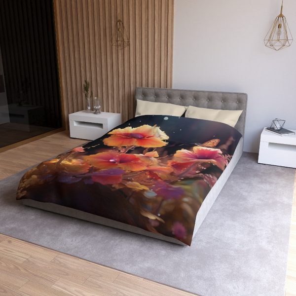 Bright Fantasy Floral 01 - Microfiber Duvet Cover - Image 12