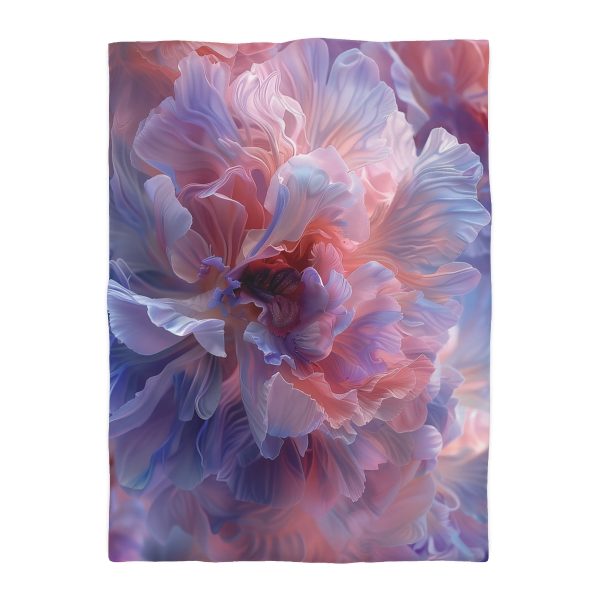 Floral Nebula 08 - Microfiber Duvet Cover - Image 10