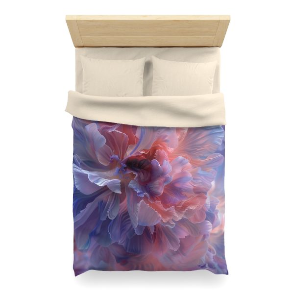 Floral Nebula 08 - Microfiber Duvet Cover - Image 11