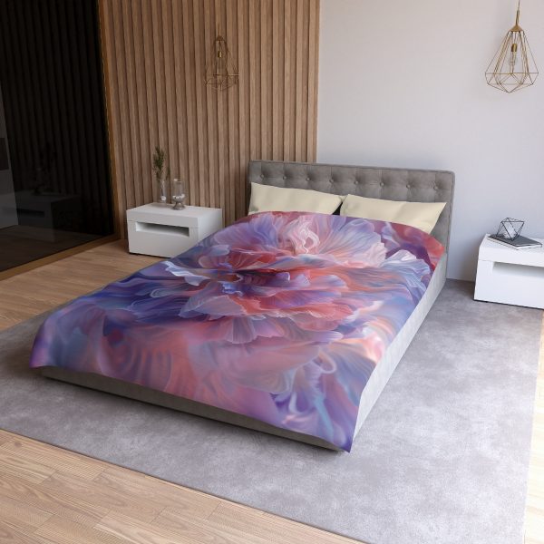 Floral Nebula 08 - Microfiber Duvet Cover - Image 12