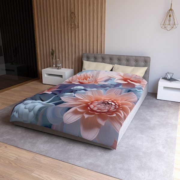 Foamy Floral Fusion 02 - Microfiber Duvet Cover - Image 12