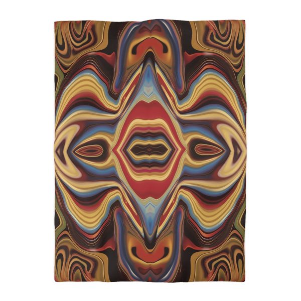 Lipnotic Kaleidoscope Background 03 - Microfiber Duvet Cover - Image 10