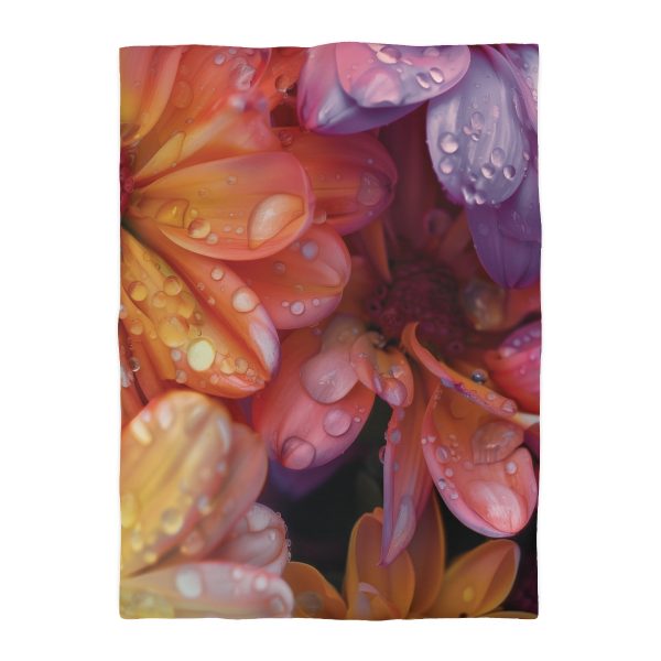 Bright Fantasy Floral 04 - Microfiber Duvet Cover - Image 10