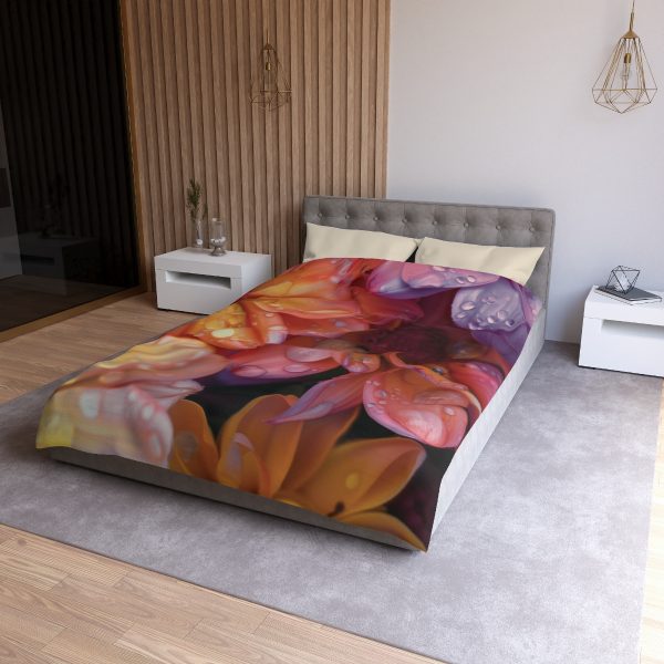 Bright Fantasy Floral 04 - Microfiber Duvet Cover - Image 12