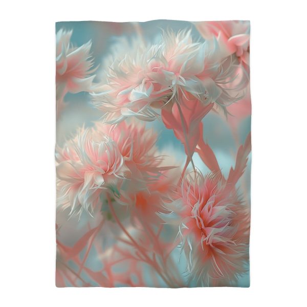 Floral Nebula 01 - Microfiber Duvet Cover - Image 10