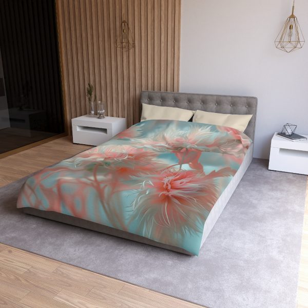 Floral Nebula 01 - Microfiber Duvet Cover - Image 12