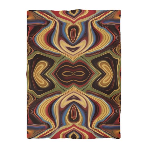 Lipnotic Kaleidoscope Background 04 - Microfiber Duvet Cover - Image 10