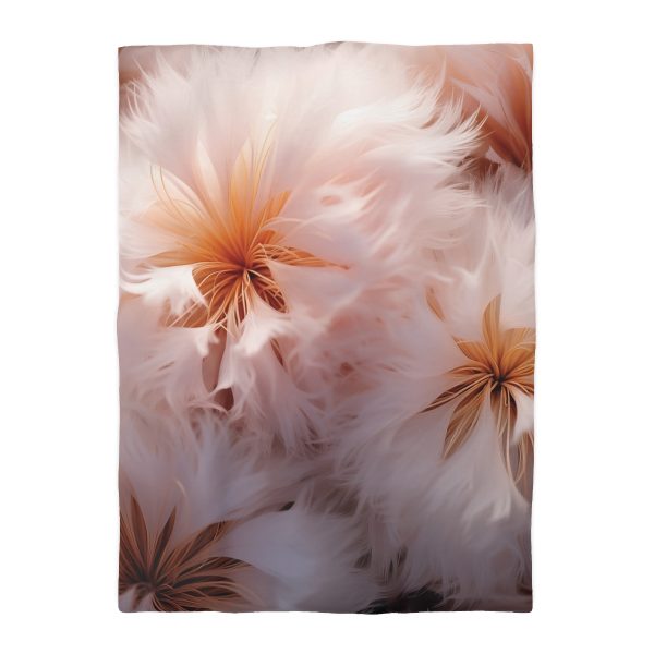 Soft Fantasy Feather Puffs - Microfiber Duvet Cover - Image 10