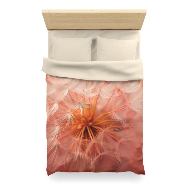 Lovely Fuzzy Fluff in Peach 01 - Microfiber Duvet Cover - Image 11