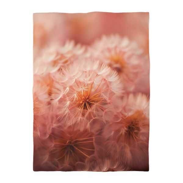 Lovely Fuzzy Fluff in Peach 02 - Microfiber Duvet Cover - Image 10