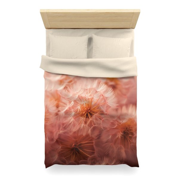 Lovely Fuzzy Fluff in Peach 02 - Microfiber Duvet Cover - Image 11